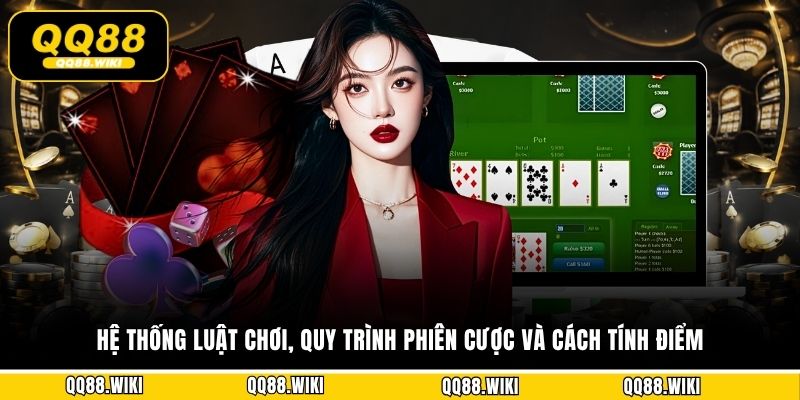 Hệ thống luật chơi, quy trình phiên cược và cách tính điểm